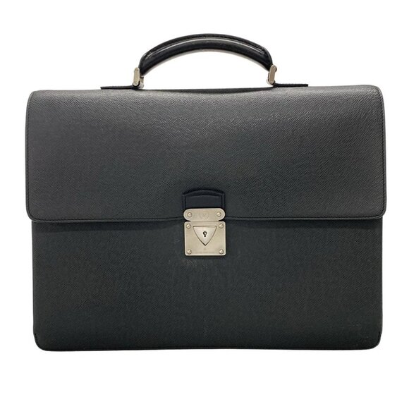 Auth LOUIS VUITTON Laguito Ardoise Taiga Business Bag - Picture 1 of 12